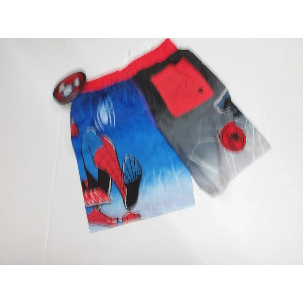 Marvel Spider-Man Boys Swim Trunks UV50 Blue Red Black Size‎ 6/7 / #26557